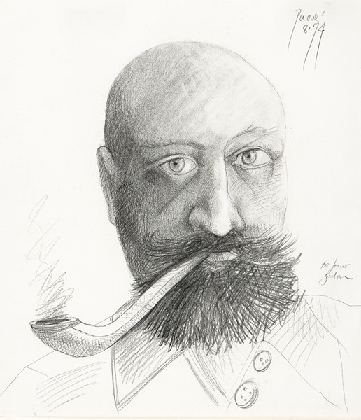 Peter Paone: Self Portrait (1974) Graphite on paper
