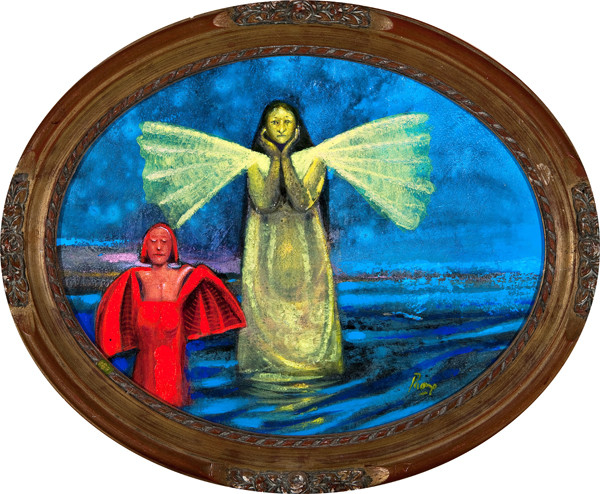 Peter Paone: Angels (Undated) Acrylic with sym varnish