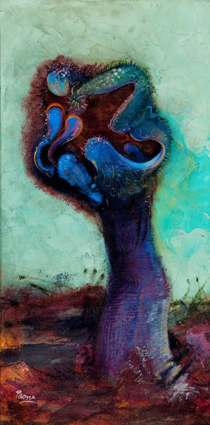 Peter Paone: [Dried Mushroom] (1964) Oil on canvas