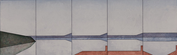 John Phillips: Untitled (#6) (1978) Watercolor and ink