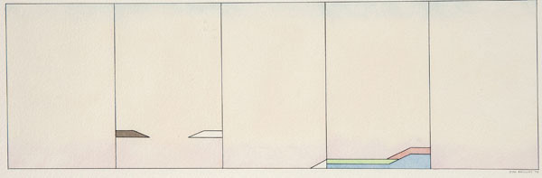 John Phillips: Untitled (1978) Watercolor and ink