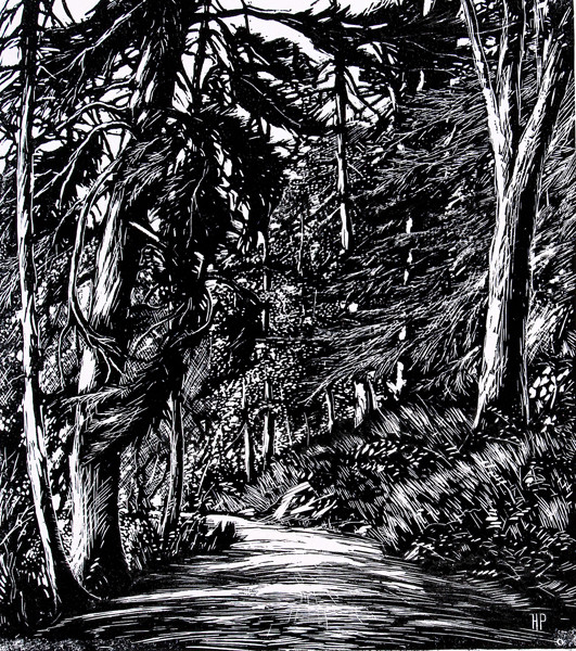 Herbert Pullinger: The Bridle Path (Undated) Woodcut