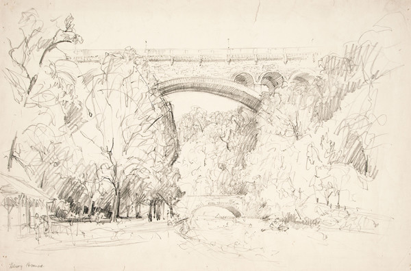 Herbert Pullinger: Henry Avenue Bridge (Undated) Graphite
