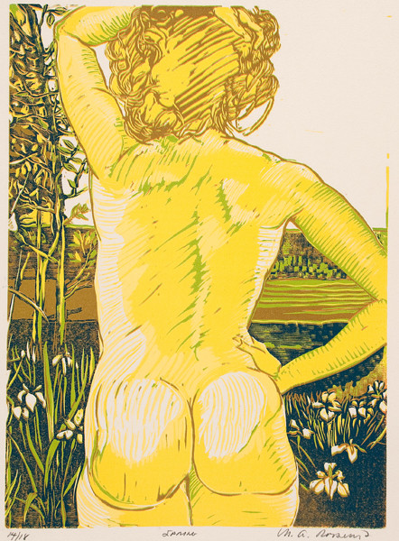 Michael Roosevelt: Spring (1985) Wood engraving