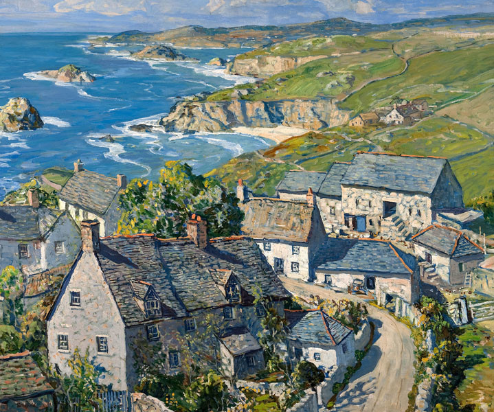 Walter Elmer Schofield: Trenwith-Cornish Farm (by 1932) Oil on canvas