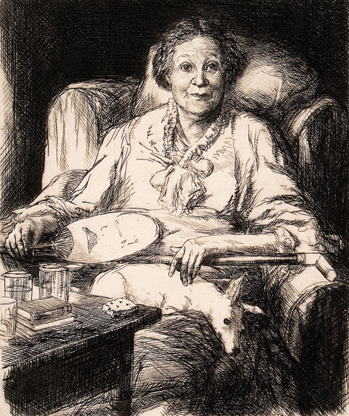 John Sloan: Mother (1906) Etching on heavy wove paper