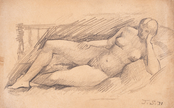 John Sloan: Reclining Nude (1938) Pencil on woven paper