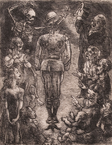 John Sloan: The Shell of Hell (1939) etching