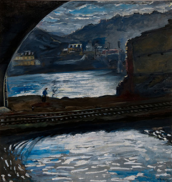 Francis Speight: Under the Bridge (1933) Oil on canvas