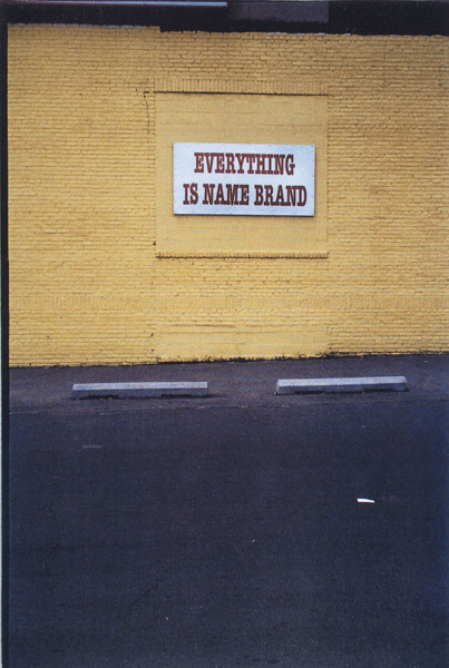 Zoe Strauss: Detail I-95 (Everything is Name Brand) (2001-2005) Color photocopier print
