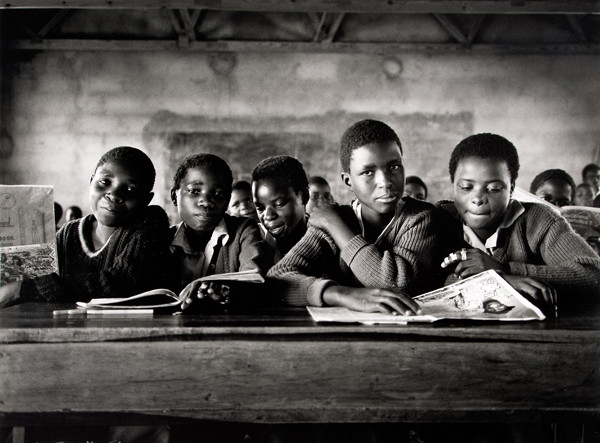 Todd Swimmer: Schoolboys, Silozwe Secondary School, Zimbabwe (1995) Gelatin silver print