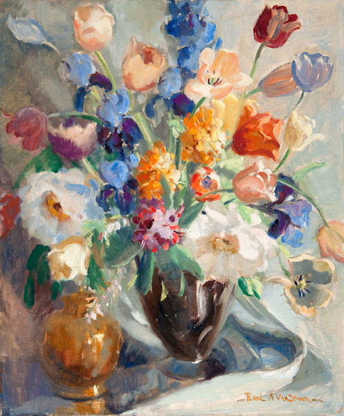 Pearl Van Sciver: Spring Bouquet (c. 1947) Oil on canvas