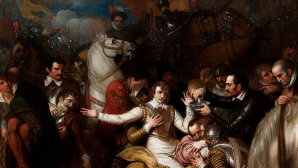 The Fatal Wounding of Sir Philip Sidney