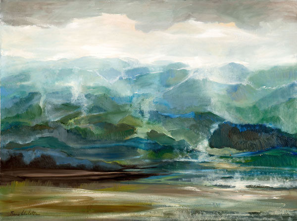 Farris Burdine Woolston: Rising Mist (Undated) Oil on canvas