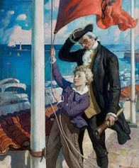 N.C. Wyeth: Anthony and Mr. Bonnyfeather (c. 1934) Oil on canvas;