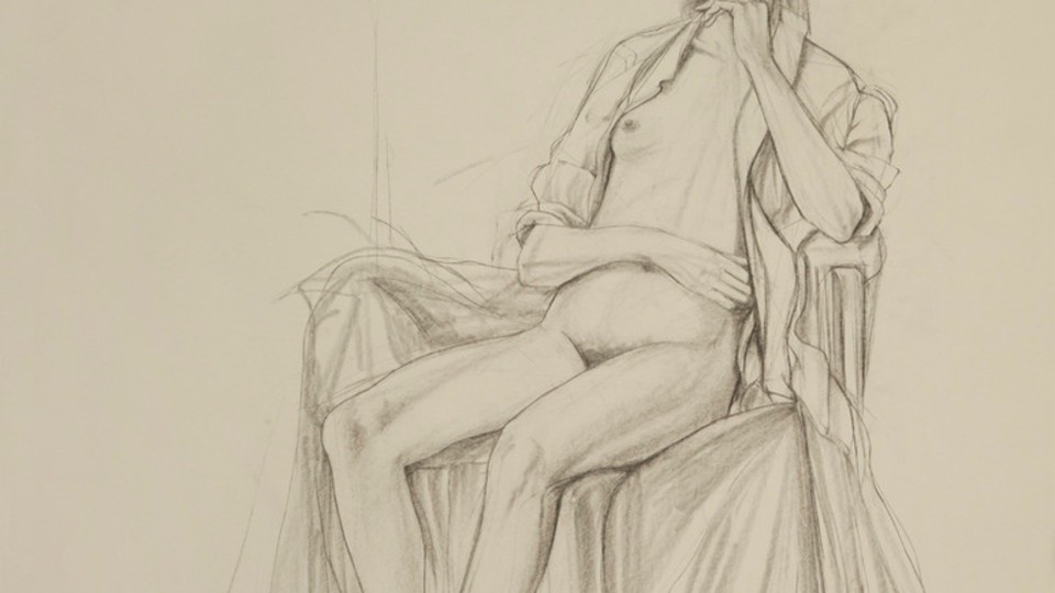 (Seated Woman in Robe)