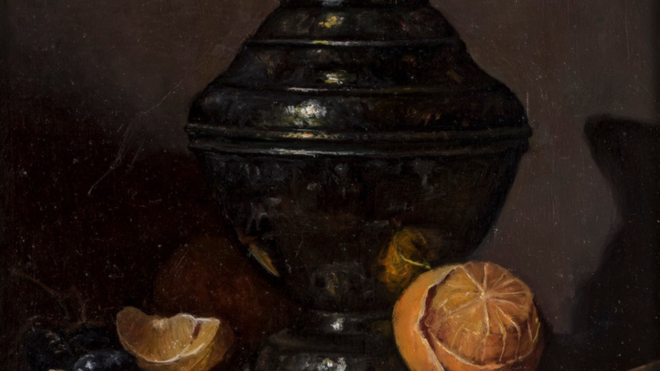 Still Life with Vase and Oranges