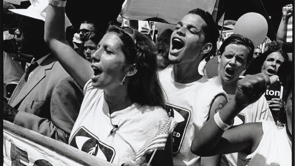 Kensington Welfare Rights Union outside the Republican National Convention, 2000