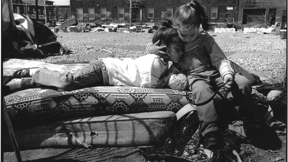 Destiny and Keishla Gonzalez, Kensington Welfare Rights Union (KWRU) Tent City, Philadelphia, 1995