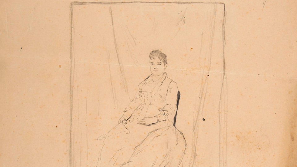 Study of a Seated Woman in Gown