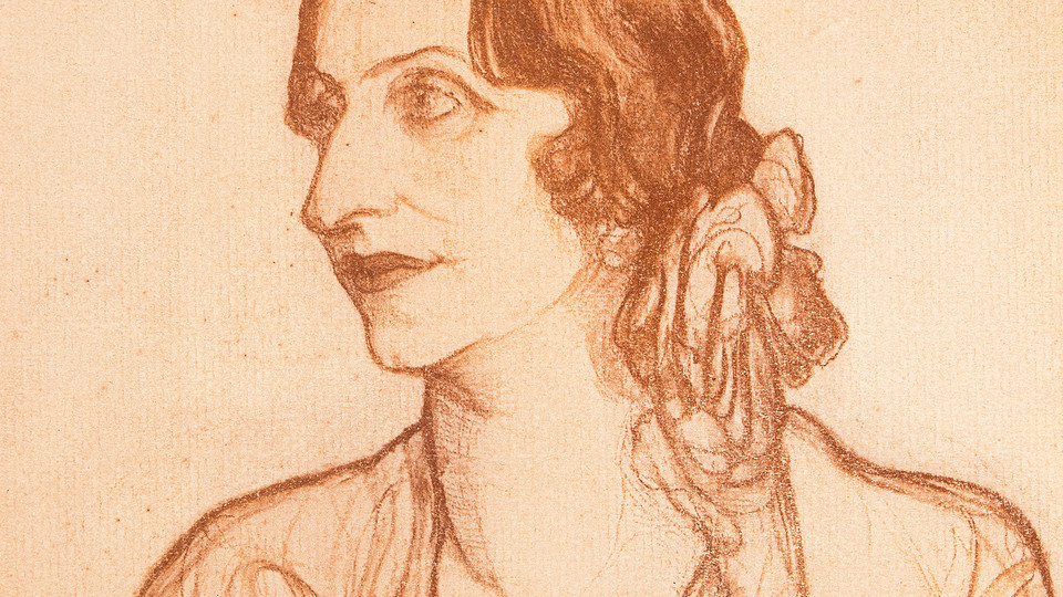 Portrait of Italian Coloratura Soprano Amelita Galli-Curci
