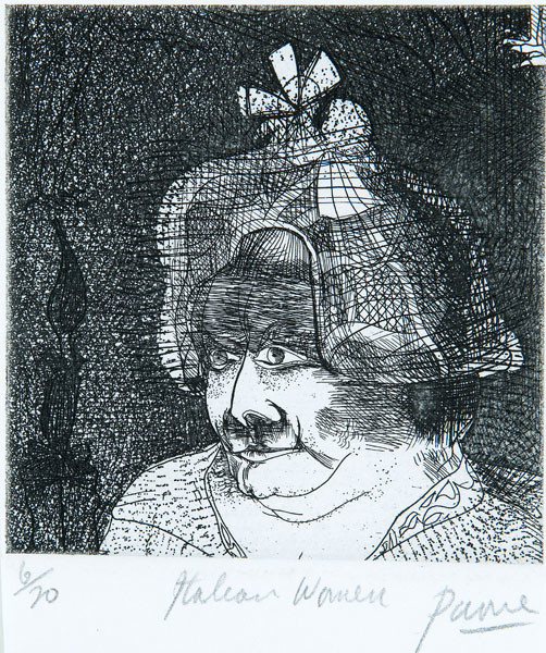 Peter Paone: Italian Woman (Undated) Engraving
