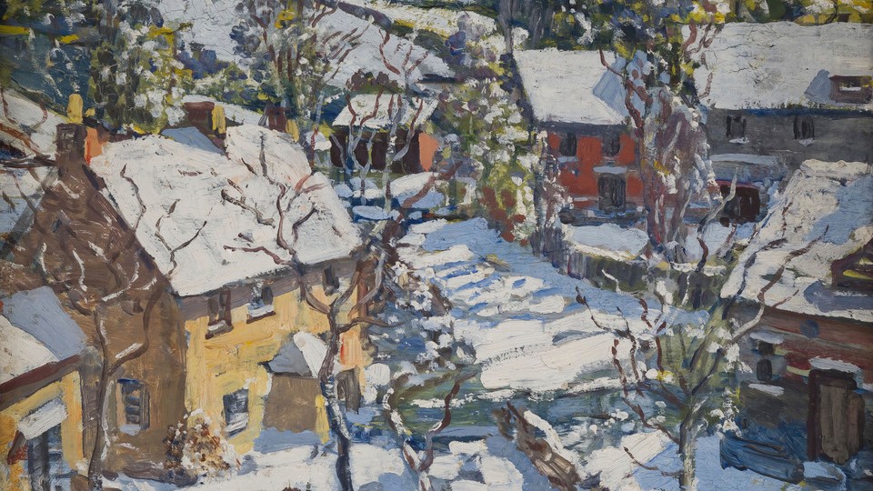 Study of Cottages in Winter