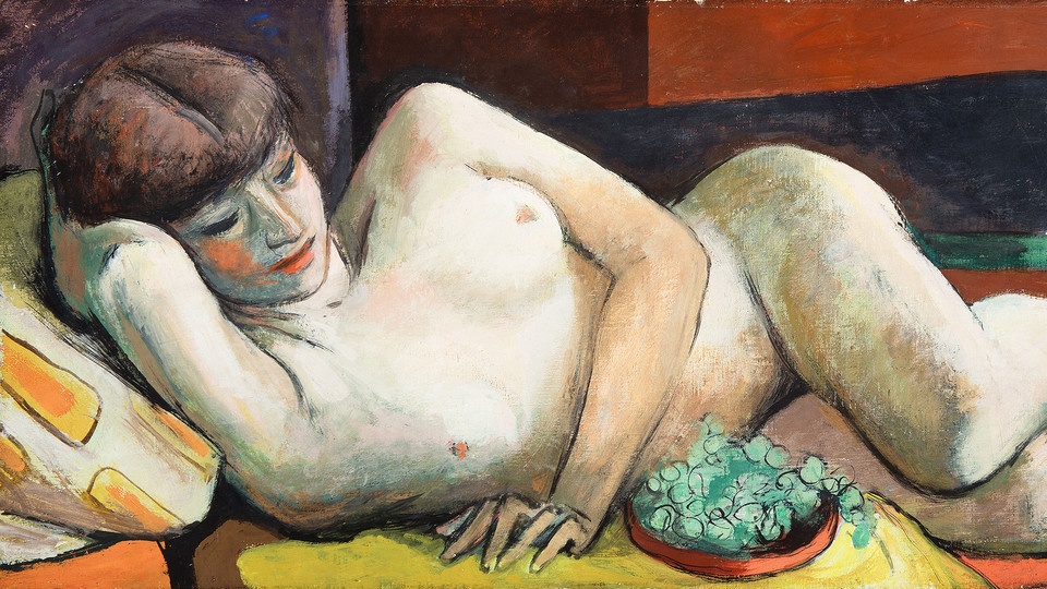Nude with Grapes