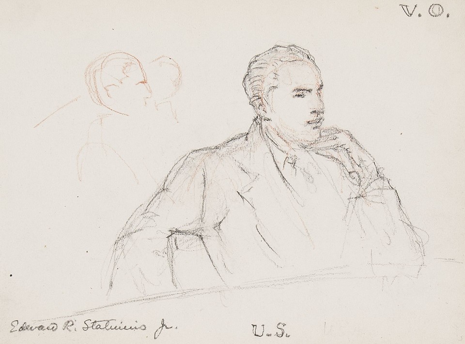 Portrait study of Edward R. Stettinius, Jr., delegate from ... Image 1