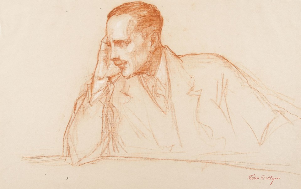 Portrait study of Sir Alexander Cadogan (1884–1968), ... Image 1