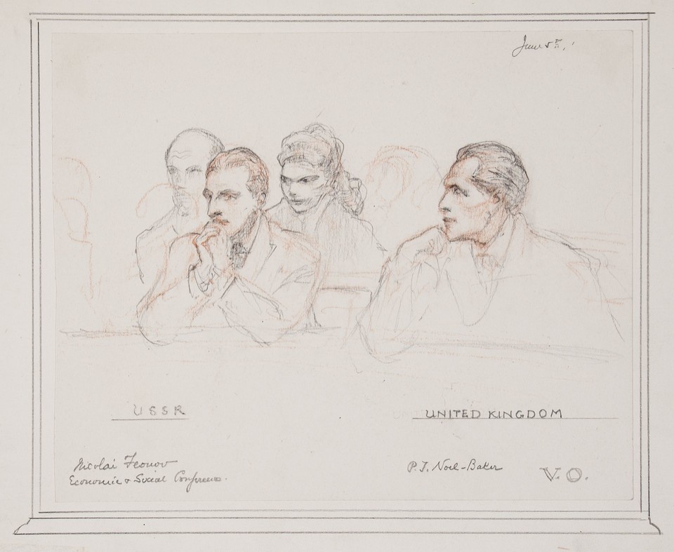 Group portrait study of delegates Nikolai I. Feonov, from ... Image 1