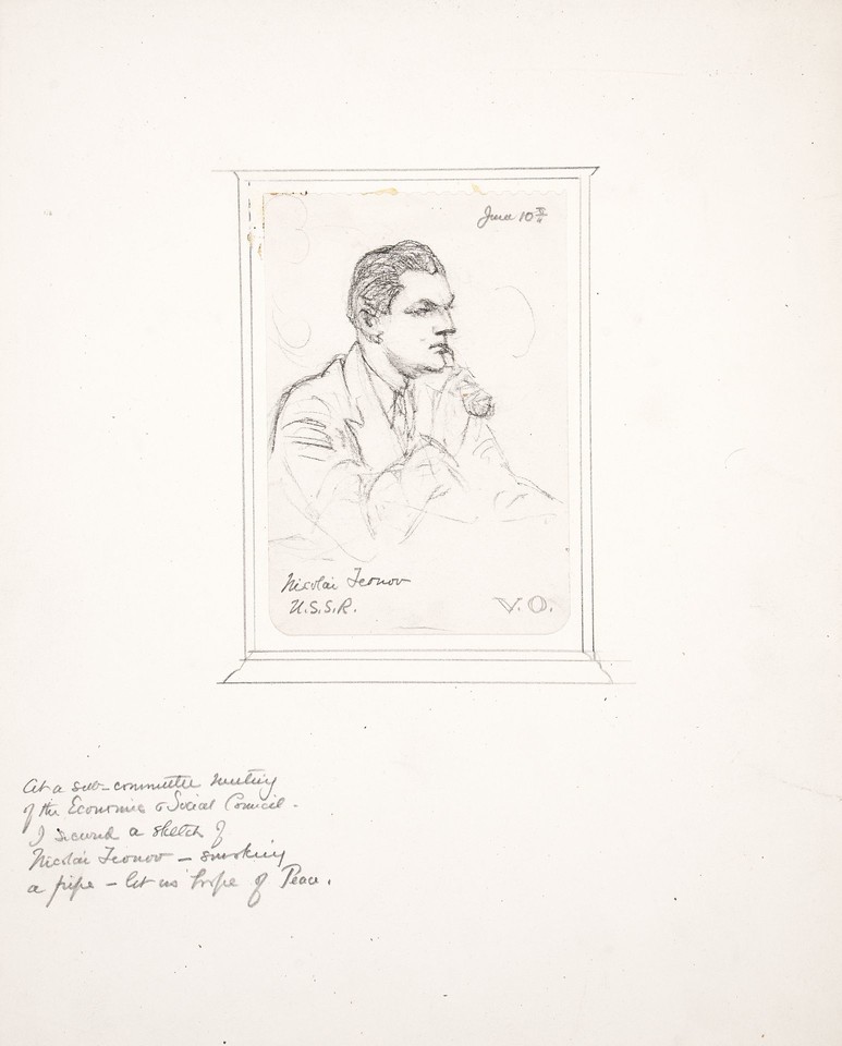 Portrait study of Nikolai I. Feonov, delegate from the ... Image 1