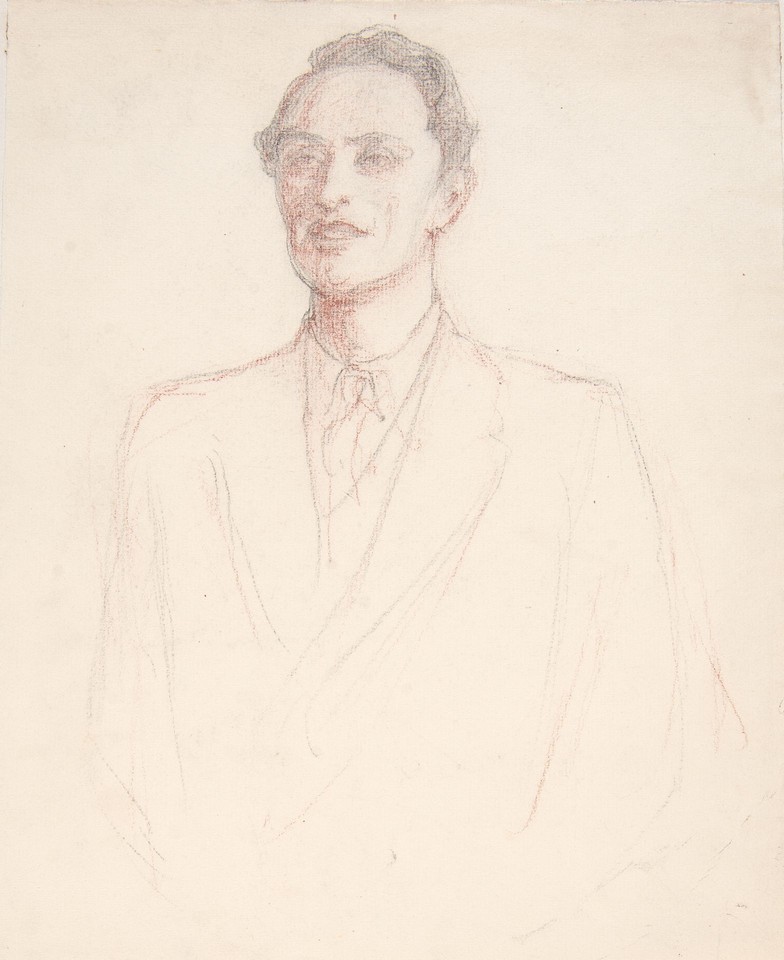Portrait study of unidentified delegate to the 1949 World As ... Image 1