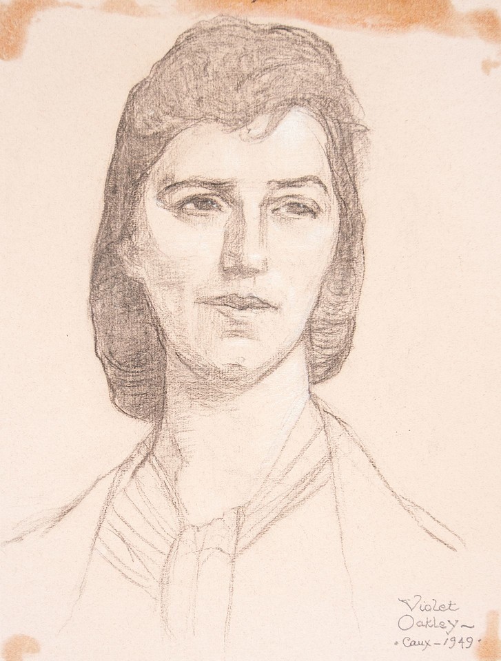 Portrait study of woman (Mrs. August Menzing?), at the 1949 ... Image 1