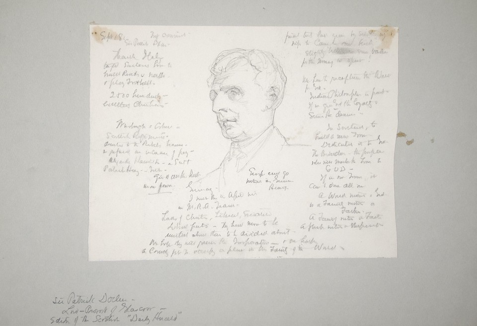 Portrait head study of Sir Patrick Dollan, Lord Provost of ... Image 1