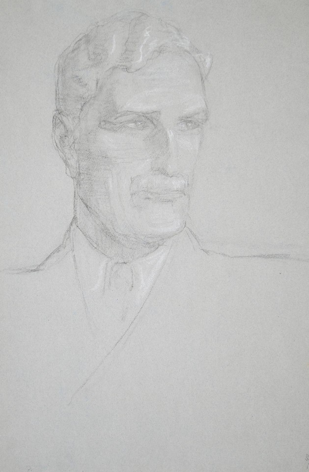 Portrait study of Bernard Hallward, President of the St. ... Image 1