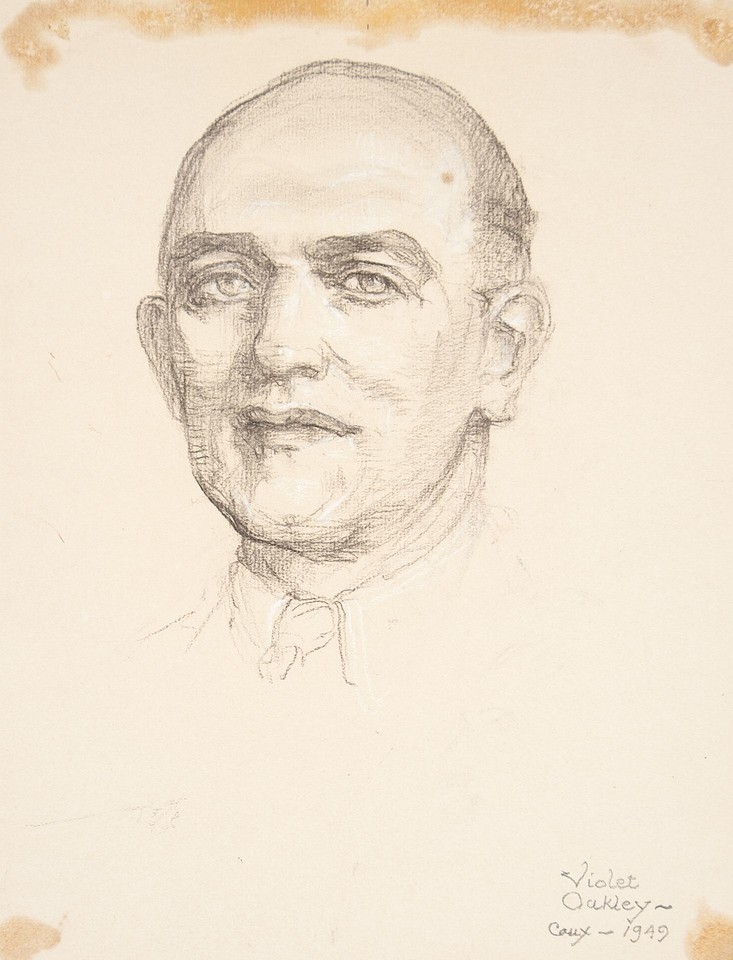 Portait study of August Menzing , at the 1949 World ... Image 1