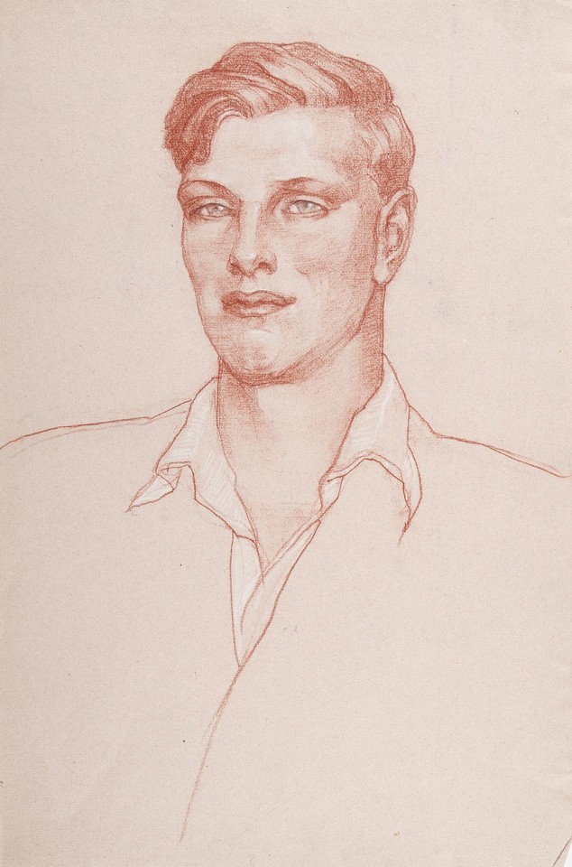 Portrait study of an unidentified young man, at the 1949 ... Image 1