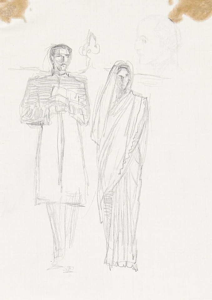 Portrait study of Nirpuama Sinha, Lady Sinha of Raipur and ... Image 1