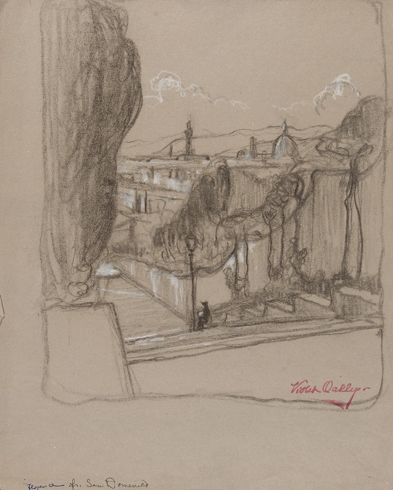 Study of view of Florence from San Domenico Image 1