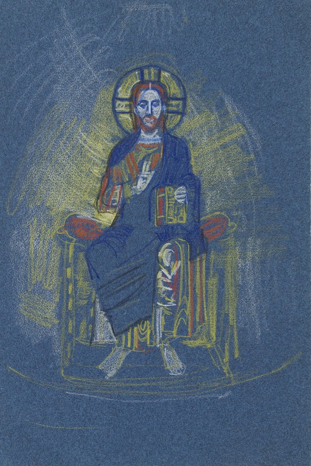 Study of mosaic of Christ enthroned  Image 1