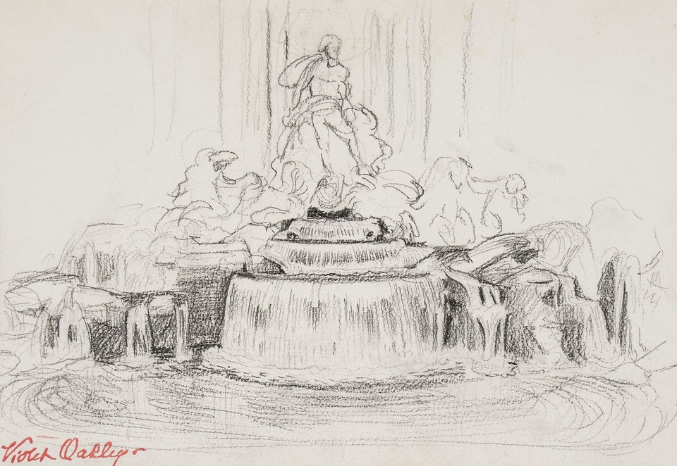 Study of Trevi Fountain, Rome Image 1