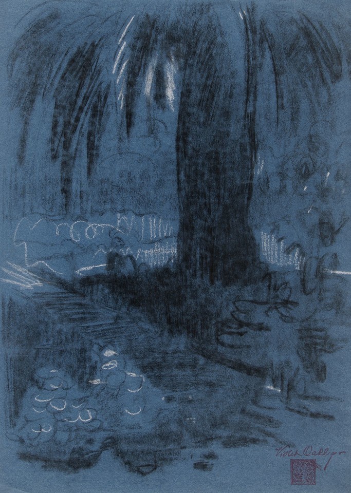 Study of tree on Isabel Oakley's Estate, Tangiers Image 1