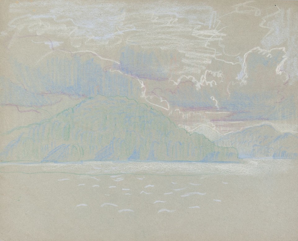 Study of mountains and lake  Image 1