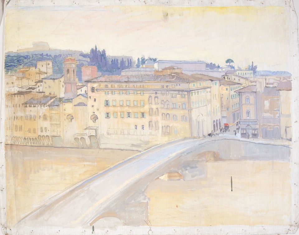 Study of view of the Arno, Florence Image 1