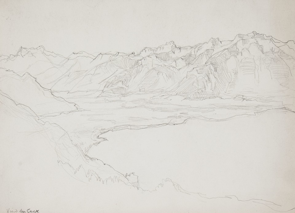 Study of view from Caux, Switzerland Image 1