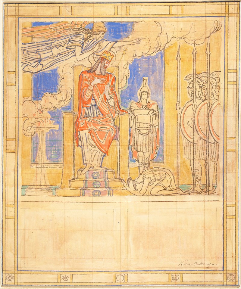 Study for &quot;Themis - Greek Idea of Revealed Law,&quot; from the ... Image 1