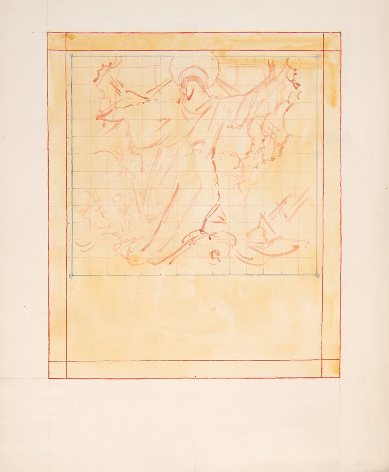 Study for &quot;Christ and Disarmament (International Law),&quot; from ... Image 1