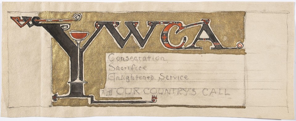 Study for illuminated text for YWCA poster Image 1