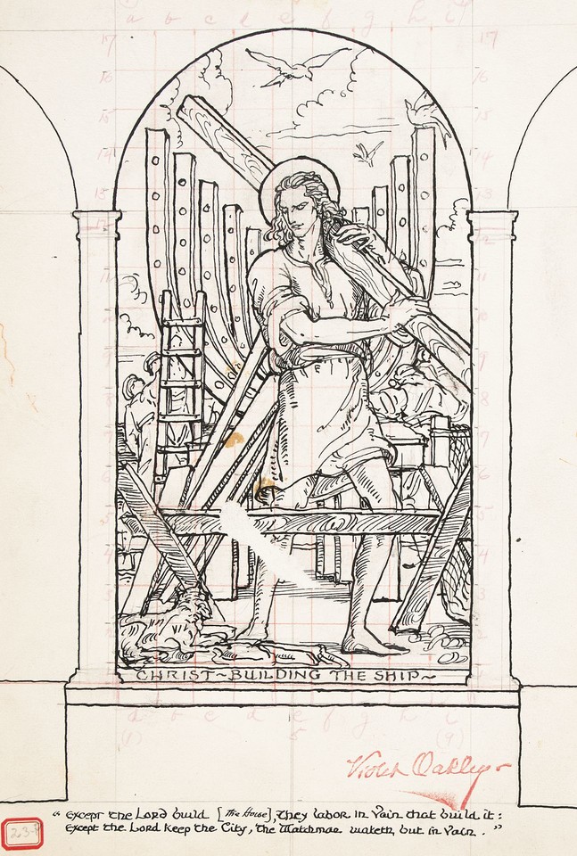 Study for Christ Building the Ship, &quot;Christ the Carpenter&quot; ... Image 1